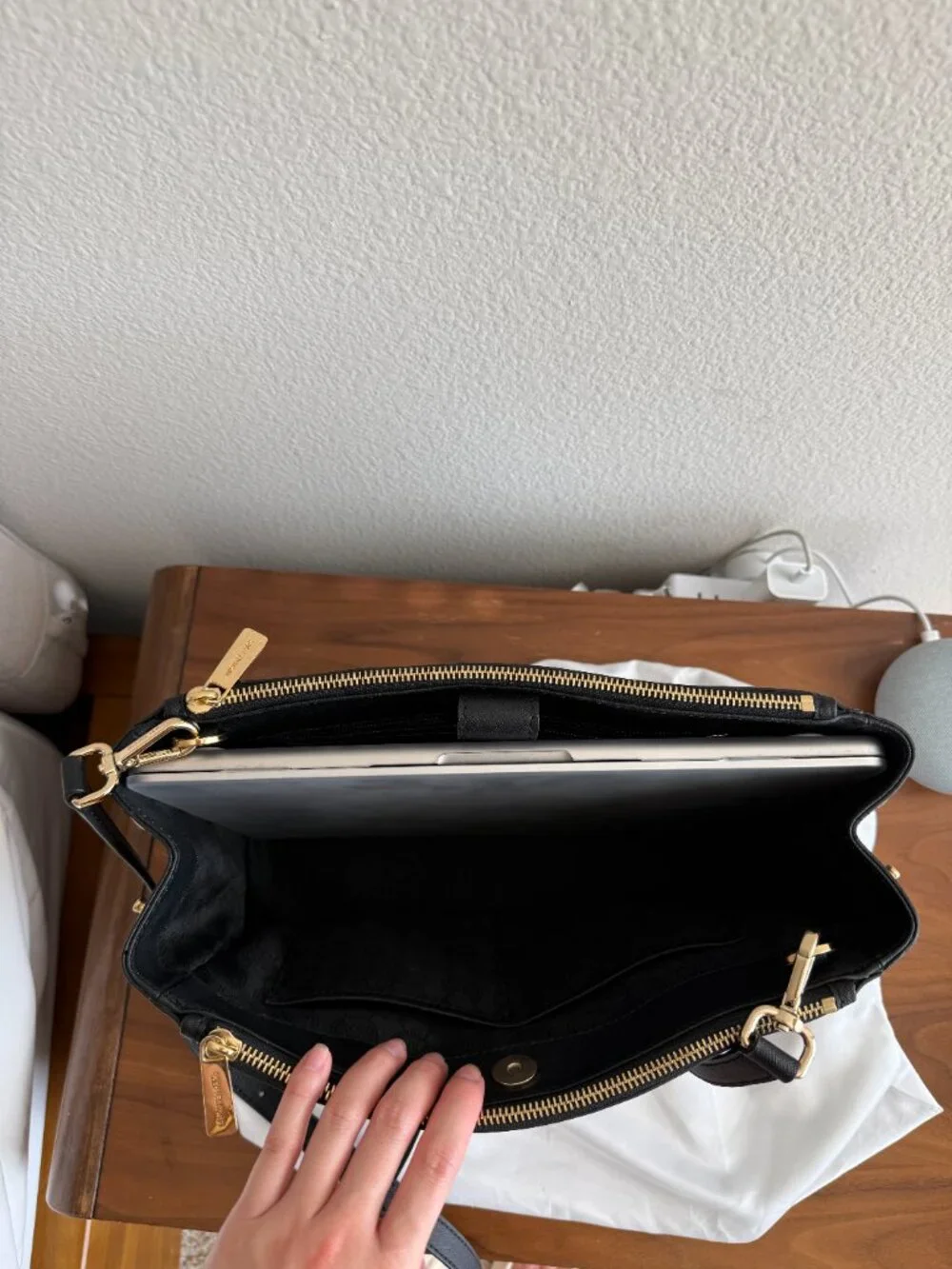 Michael Kors Sutton Medium Black Satchel
